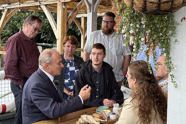 Ed Davey at St Margaret's Bay