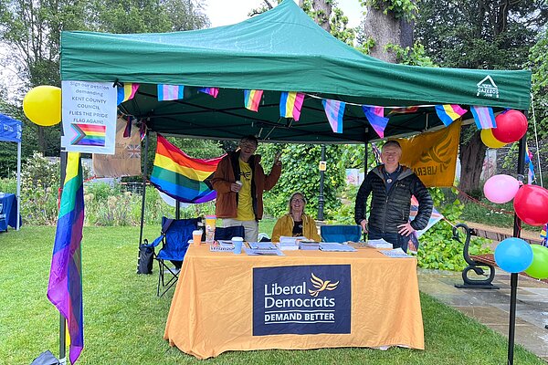 Pride stall 6 June 2026