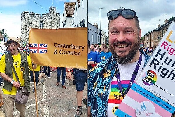 Canterbury Pride march Canterbury Pride march
